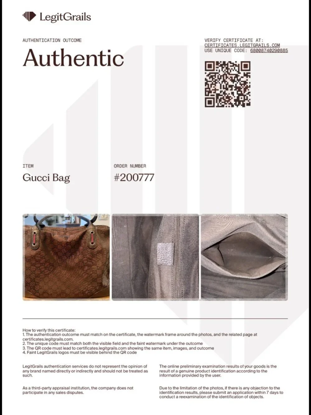 Gucci $1027 GG Canvas & Leather Princy Tote in Dark Brown